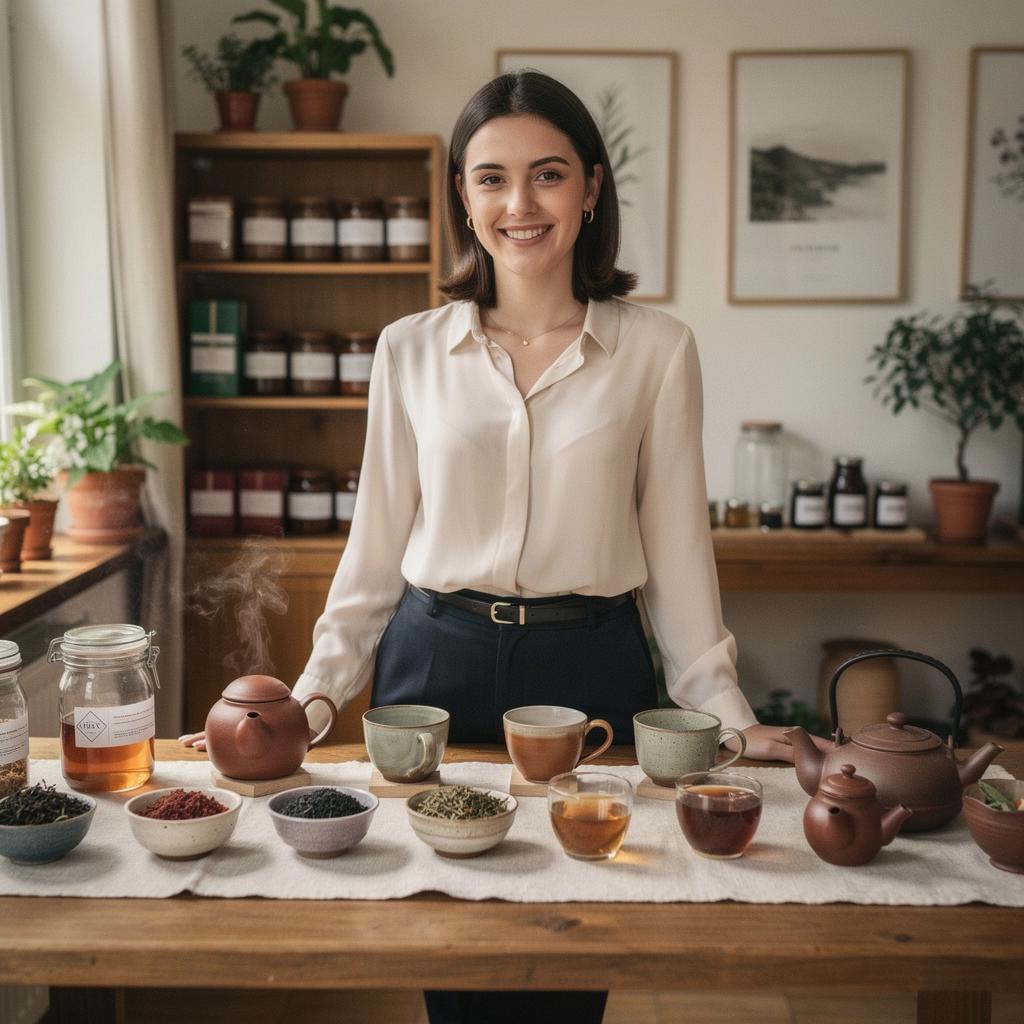 Svježe ubrani čajni listovi u vrtu, okruženi prirodom Hrvatske.